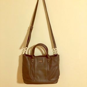 Gray Kensie tote or cross-body bag